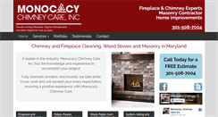 Desktop Screenshot of monocacychimneycare.com